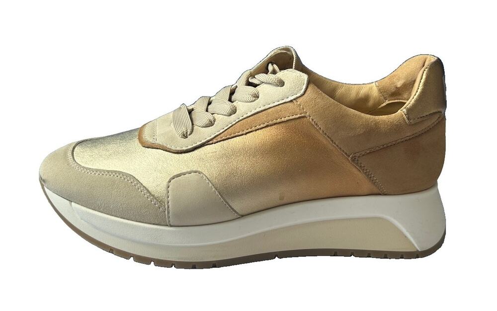 Softwaves Capri 8.94.01 Women’s 8.5 EU 39 Gold Leather Platform Sneakers